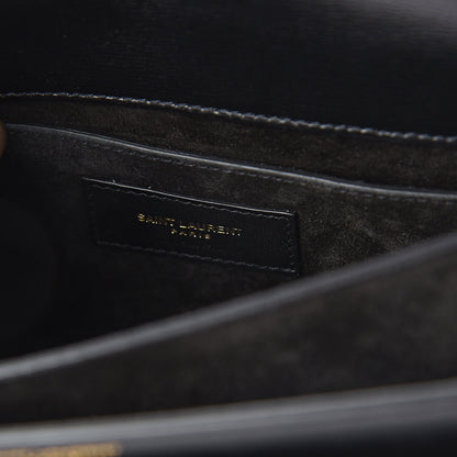 Saint Laurent Calfskin Medium Monogram Sunset Black 5 of 8