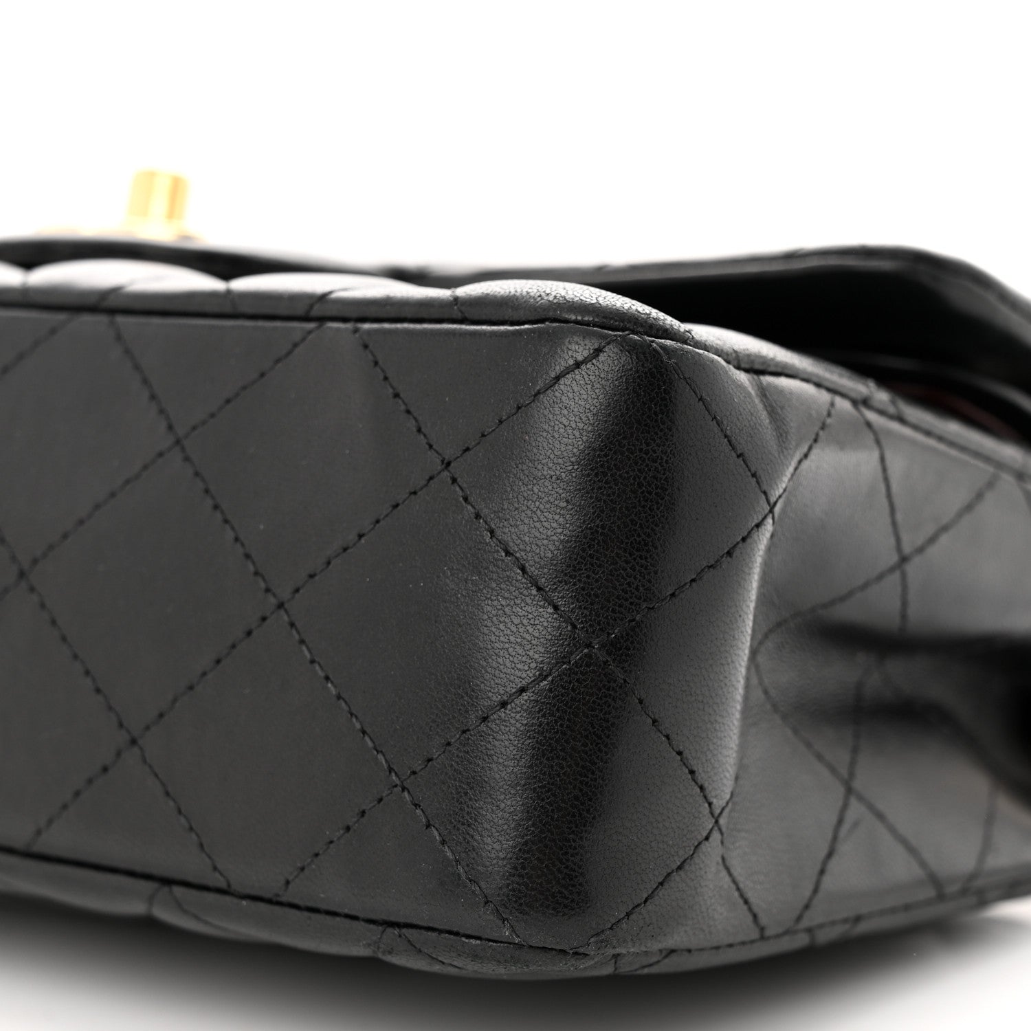 Chanel Lambskin Quilted Small Double Flap Black 10 of 12