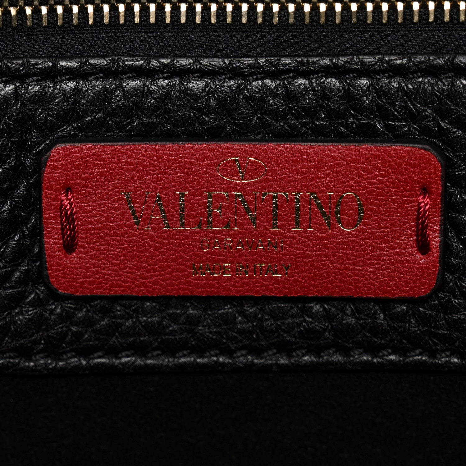 Valentino Garavani Grained Calfskin Rockstud Shoulder Tote Black 6 of 10