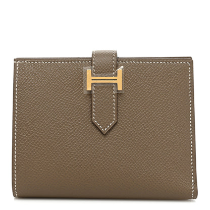 Hermes Epsom Bearn Compact Wallet Etoupe 1 of 11