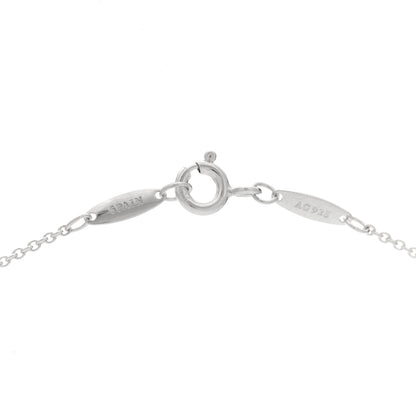 Tiffany Sterling Silver Aquamarine .06ct Elsa Peretti Color by the Yard Pendant Necklace 4 of 5