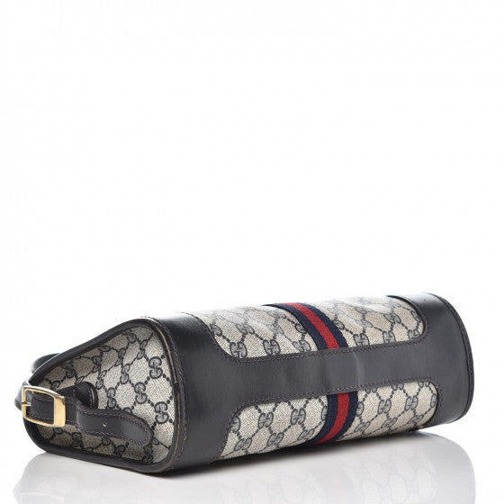Monogram Web Shoulder Bag Navy Blue