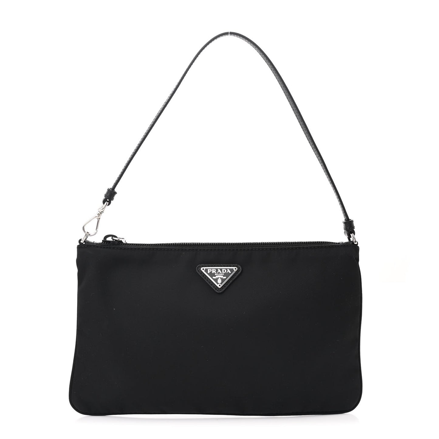 Tessuto Nylon Pochette Bag Black