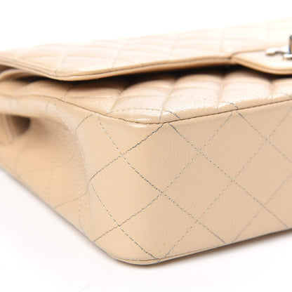 Chanel Caviar Quilted Medium Double Flap Beige 8 of 16