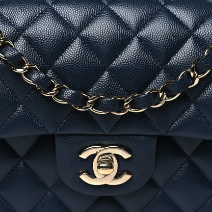 Chanel Caviar Quilted Small Double Flap Navy 8 of 11