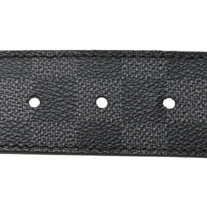 Louis Vuitton Damier Graphite LV Initiales 95 38 Belt 3 of 7