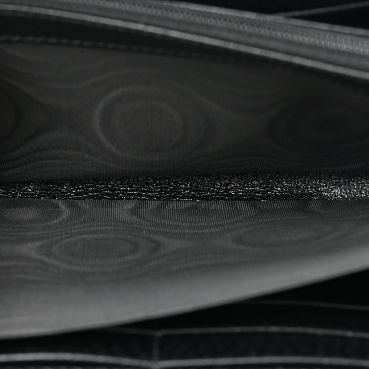 Dollar Calfskin Boar Effect GG Marmont Zip Around Wallet Black