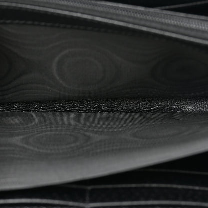 Gucci Dollar Calfskin Boar Effect GG Marmont Zip Around Wallet Black 6 of 14