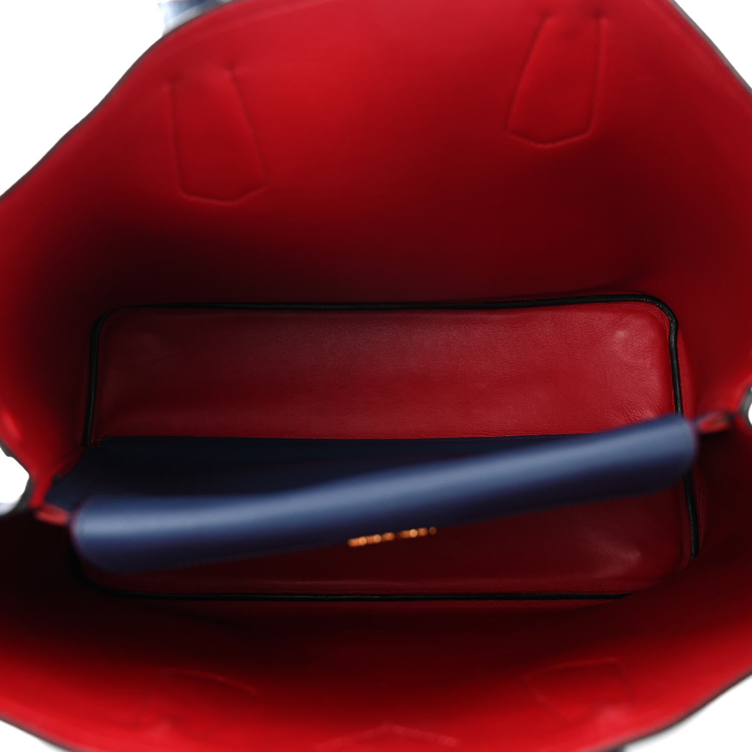 Prada Saffiano Cuir Large Double Bag Bleuette 5 of 11