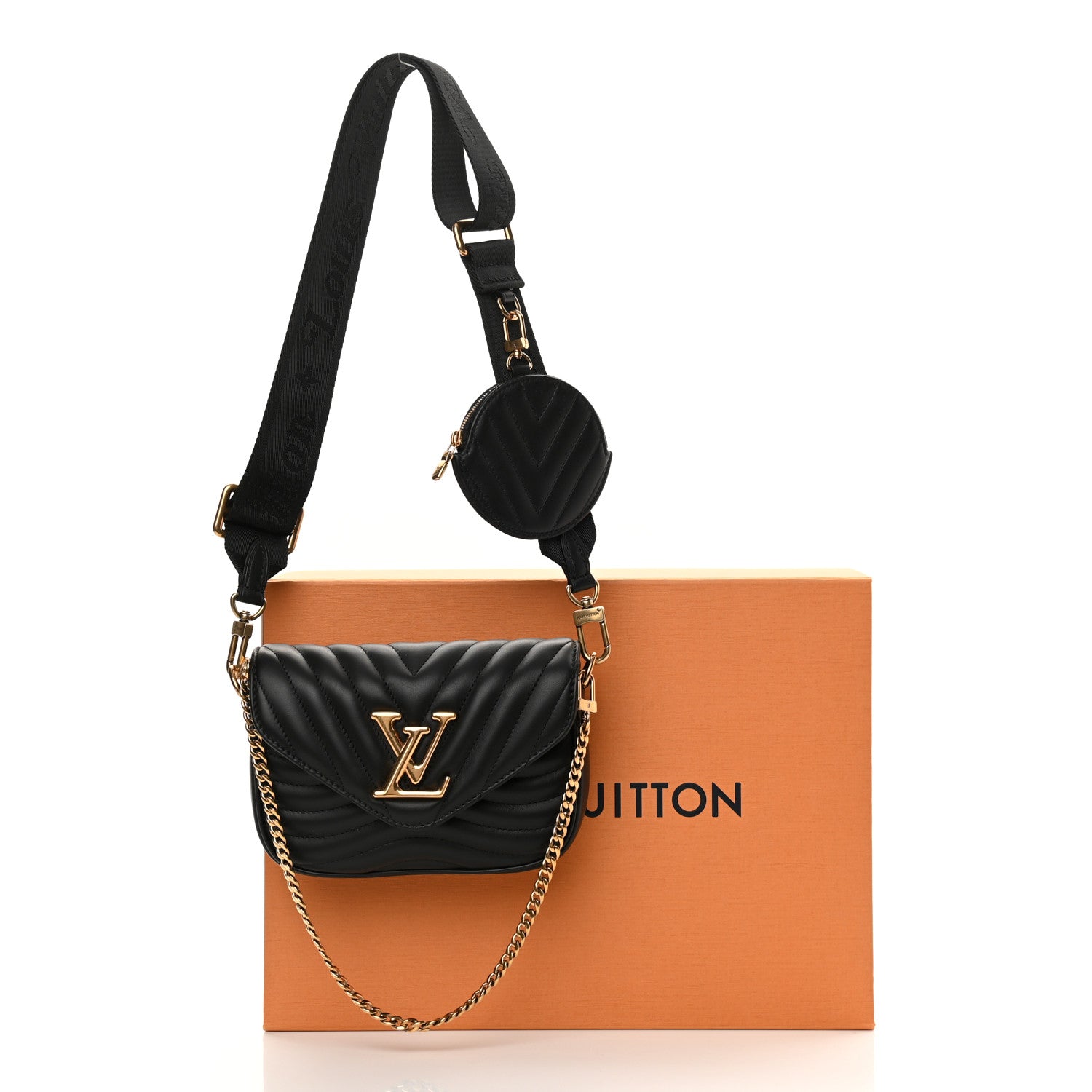 Louis Vuitton Calfskin New Wave Multi Pochette Black 11 of 11