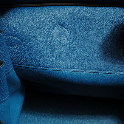 Hermes Togo HAC Birkin 40 Bleu de Galice 11 of 23