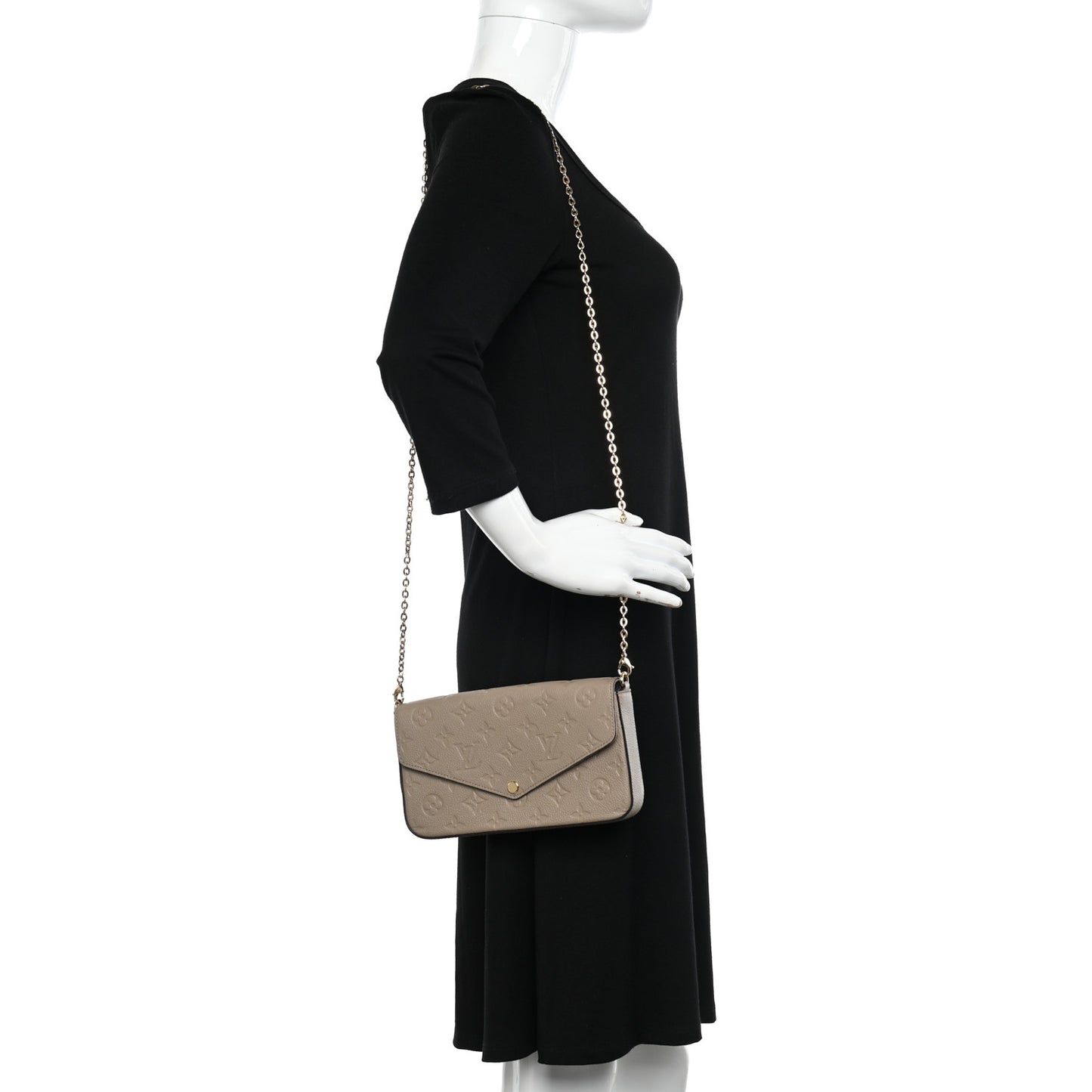 Empreinte Pochette Felicie Chain Wallet Tourterelle