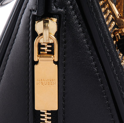 Alexander McQueen Leather Studded Mini Heroine Top Handle Bag Black 5 of 9