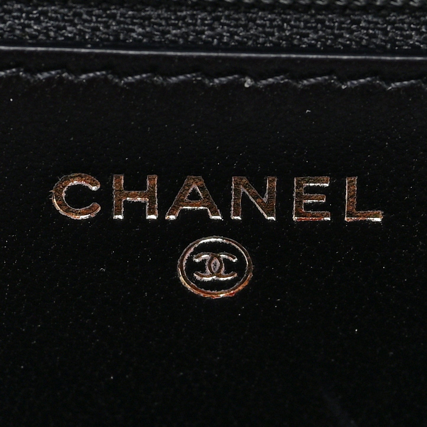Lambskin Quilted Trendy CC Wallet On Chain WOC Black