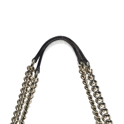 Gucci Pebbled Calfskin Medium Soho Chain Shoulder Bag Off White 15 of 19