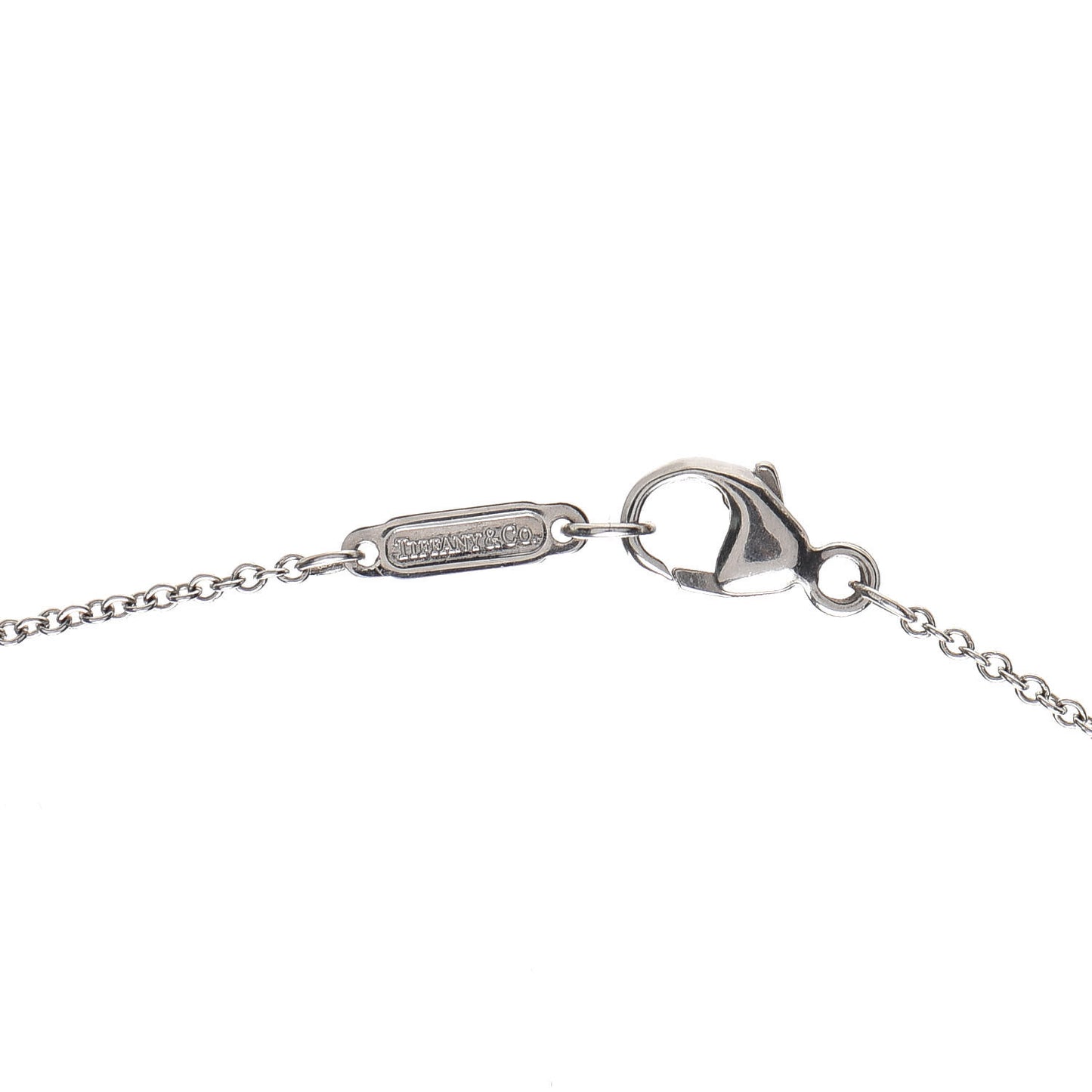 Platinum Diamond Jazz Graduated Drop Pendant Necklace