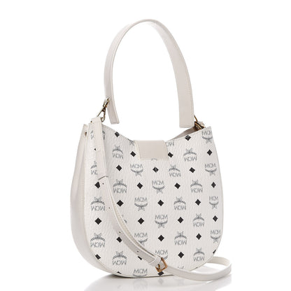 MCM Visetos Patricia Hobo White 4 of 9