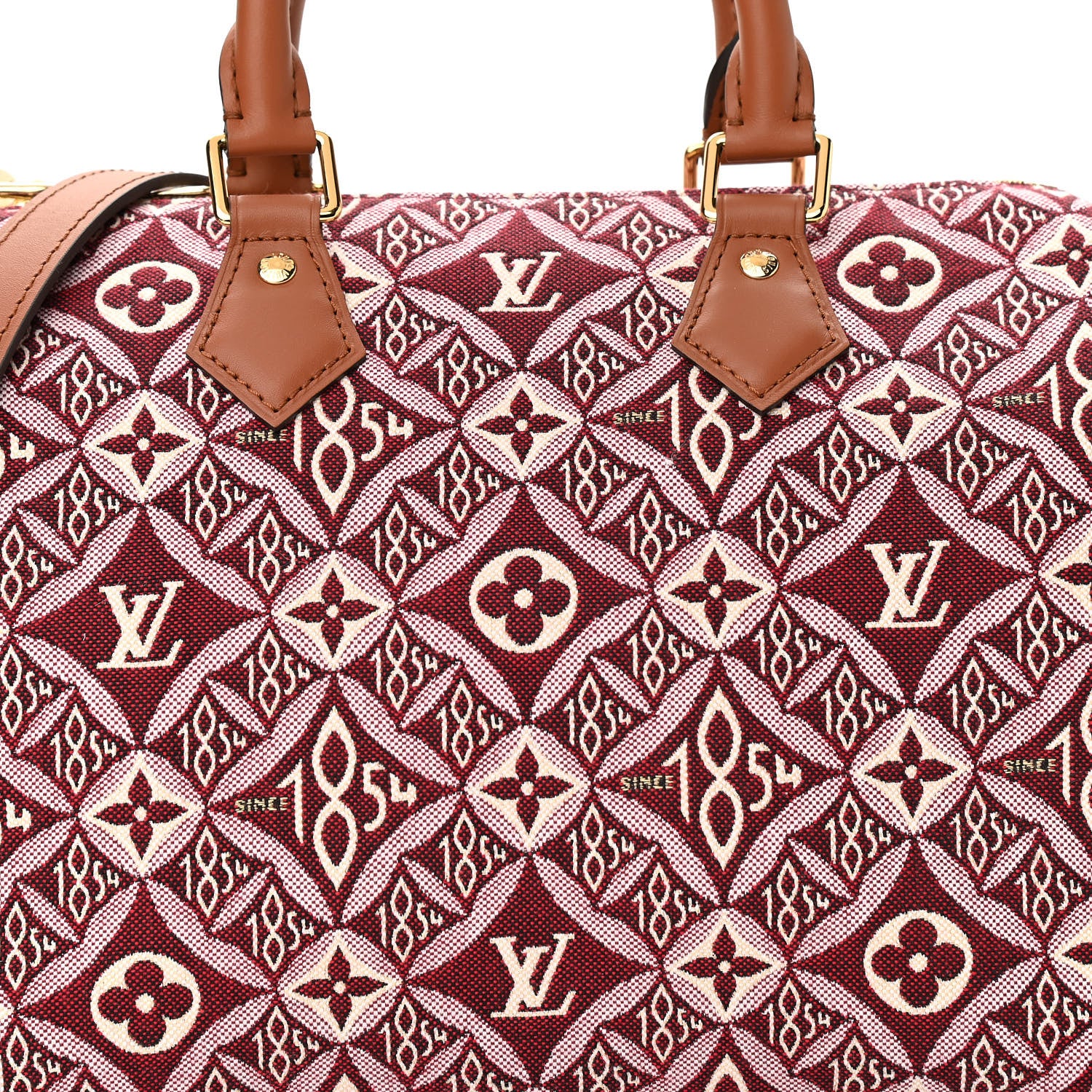 Louis Vuitton Jacquard Since 1854 Speedy Bandouliere 25 Bordeaux 8 of 10