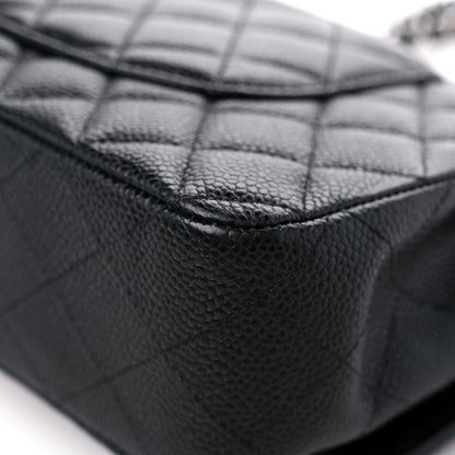Chanel Caviar Quilted Medium Double Flap Black 11 of 13