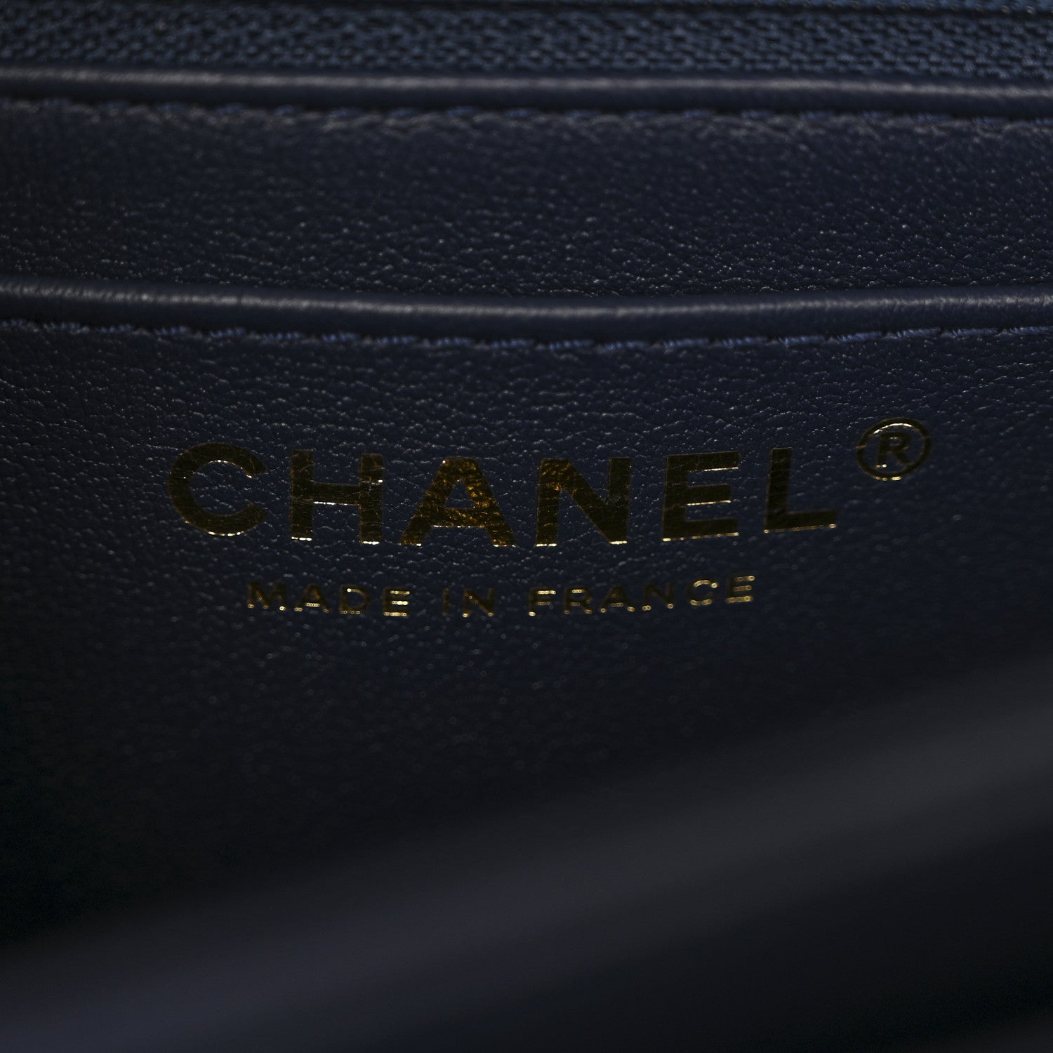 Chanel Shiny Caviar Quilted Mini Top Handle Flap Navy Blue 6 of 12