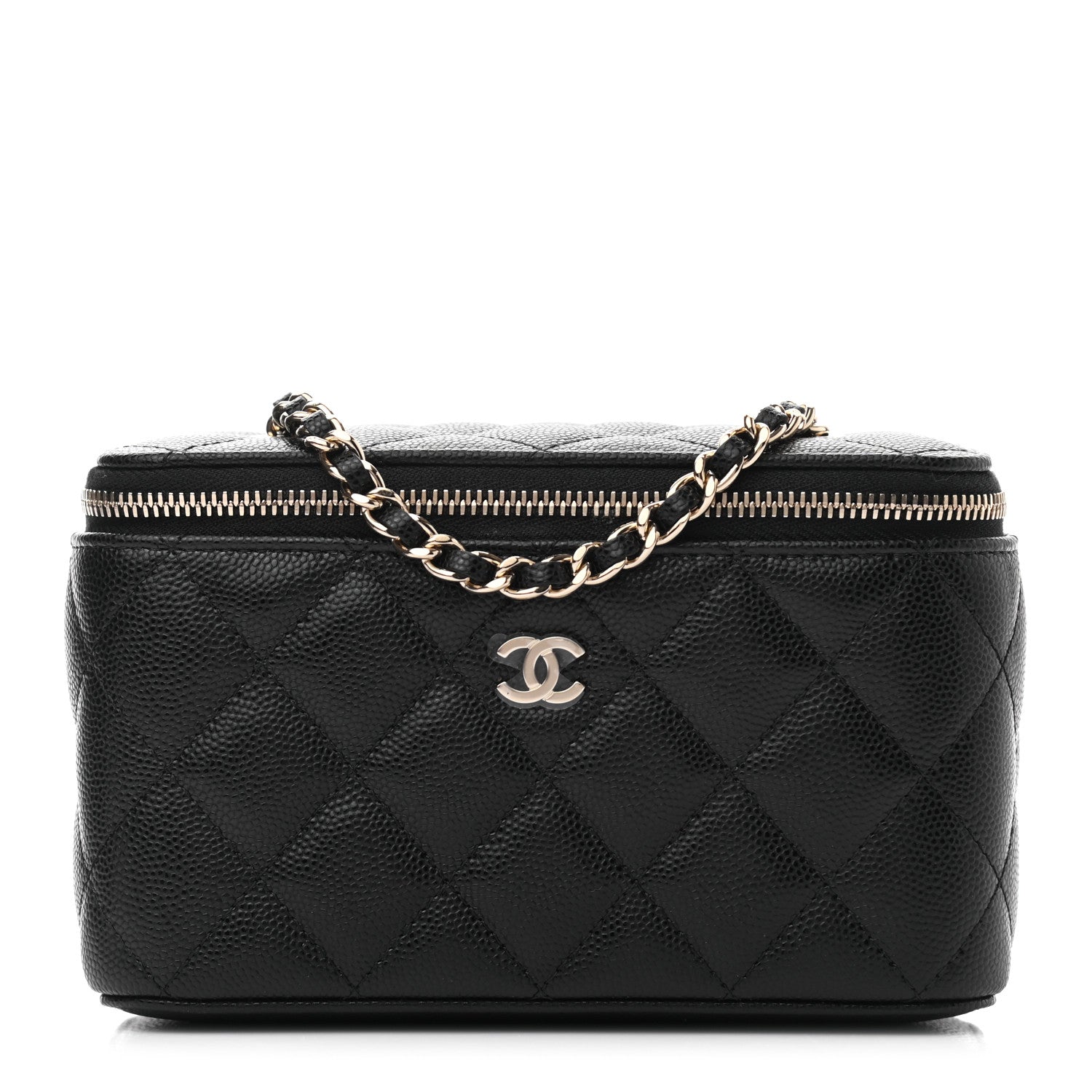 Chanel Caviar Quilted Small Vanity Case With Chain Black 1 of 7