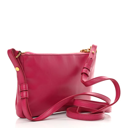 Saint Laurent Calfskin Monogram Phone Pouch Crossbody Bag Bubblegum 3 of 9