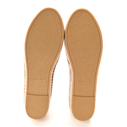 Saint Laurent Metallic Lambskin Monogram Espadrilles 36 Metal Carry 5 of 9