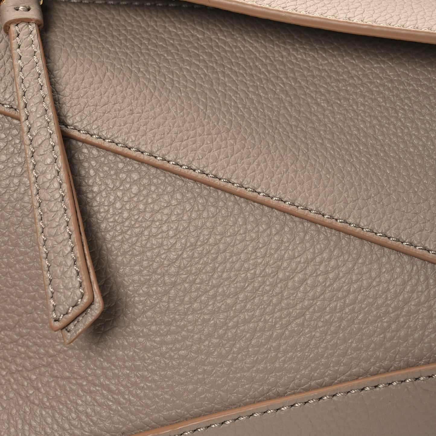 Calfskin Mini Puzzle Edge Bag Sand