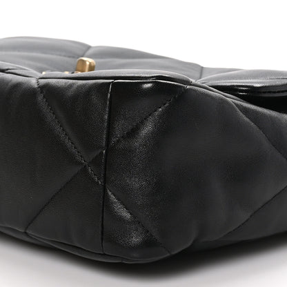 Chanel Lambskin Quilted Large Chanel 19 Flap Black 10 of 10