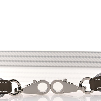 Hermes Toile Swift 25mm Sangle Cordage Shoulder Strap Bleu Glacier Gris Pale Etoupe 5 of 6