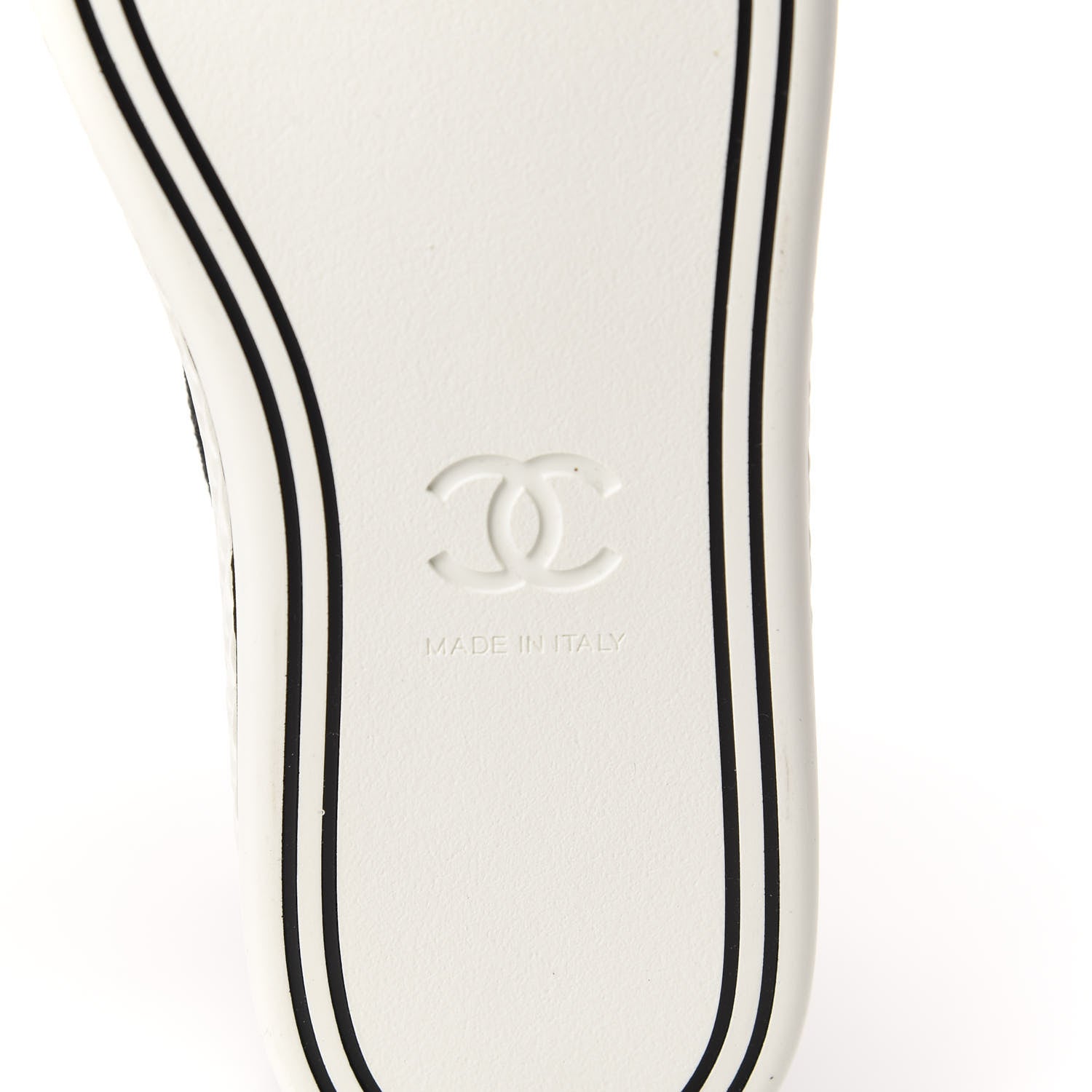 Chanel Fabric Lambskin Lace Up Cap Toe Sneakers 38.5 Black 7 of 9