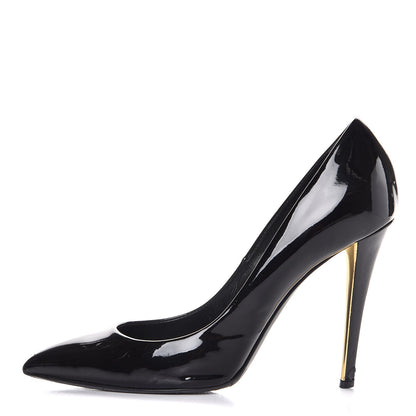 Saint Laurent Patent Calfskin Clara Pumps 38.5 Black 1 of 11