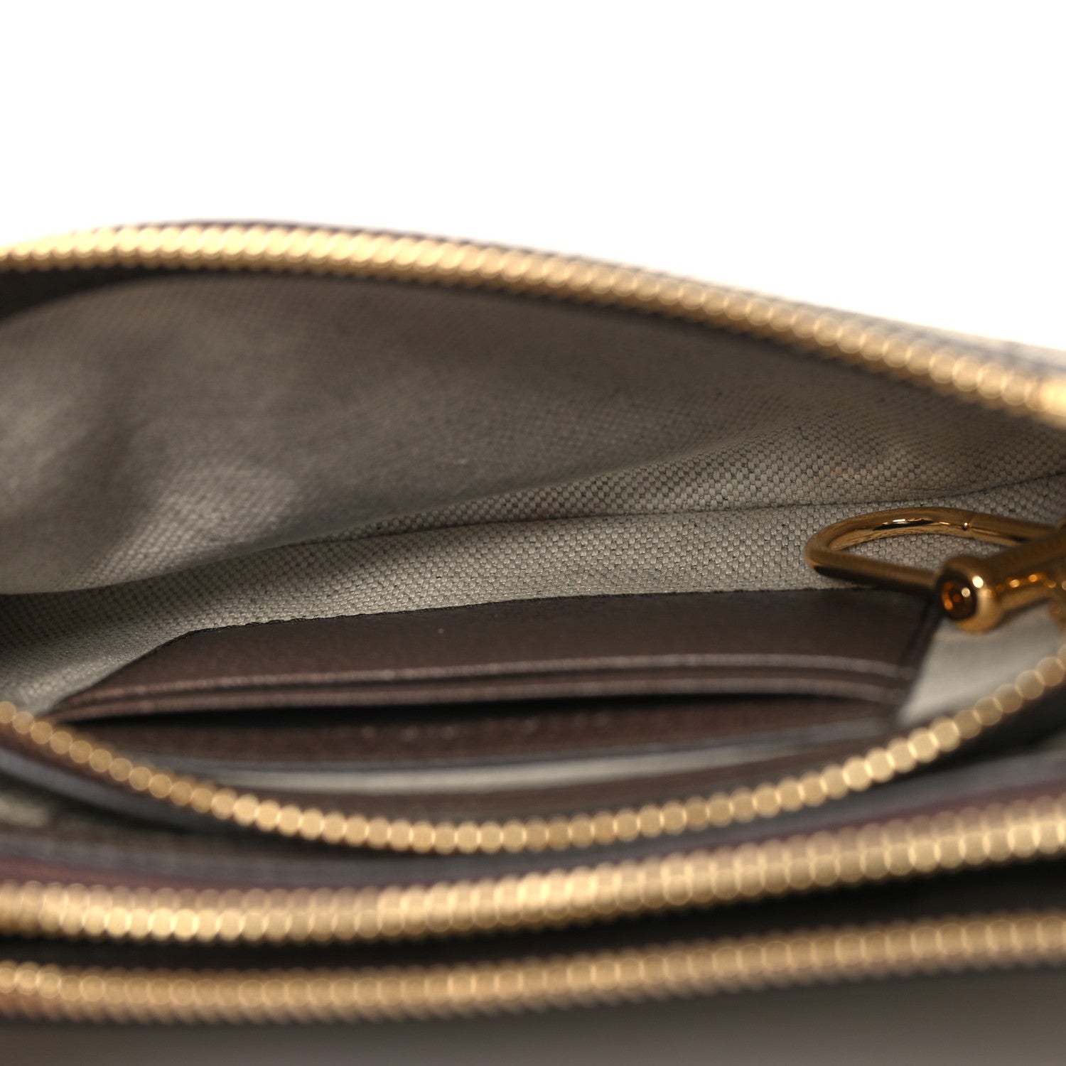 Gucci GG Supreme Monogram Textured Dollar Calfskin Web Mini Blondie Crossbody Bag Beige Ebony New Acero 6 of 14