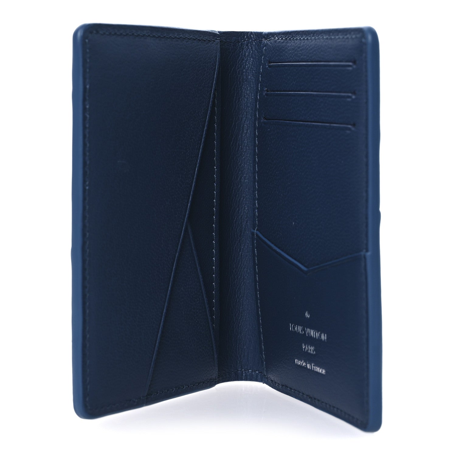 LOUIS VUITTON ケース ネイビー Louis Vuitton Ostrich Pocket Organizer Bleu Atlantique 1707572