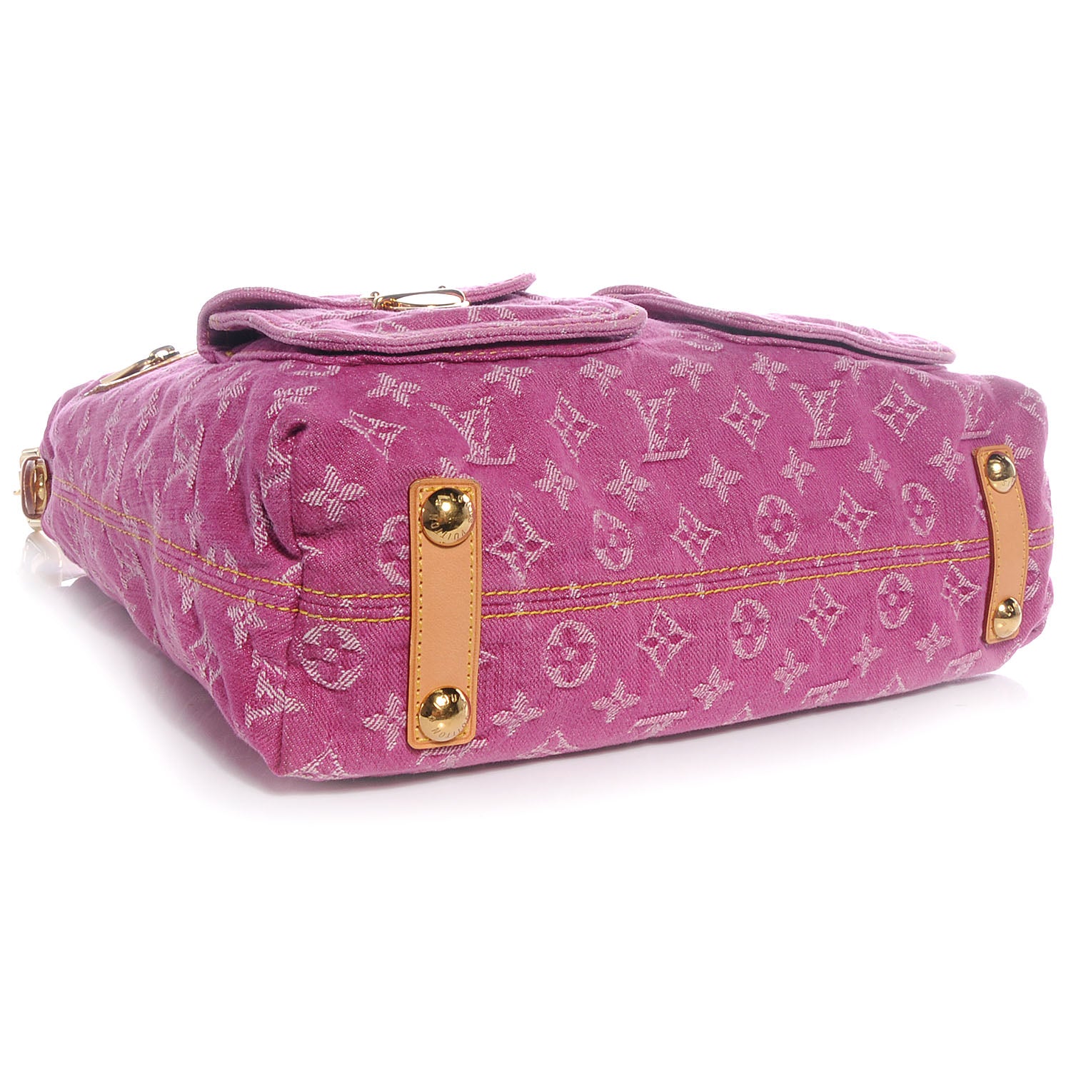 Louis Vuitton Denim Baggy GM Fuchsia 4 of 8