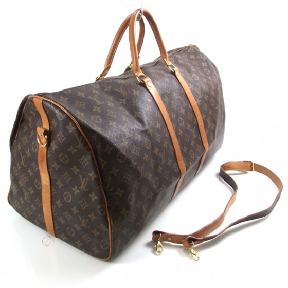 Louis Vuitton Monogram Keepall 55 w/Strap 3 of 8