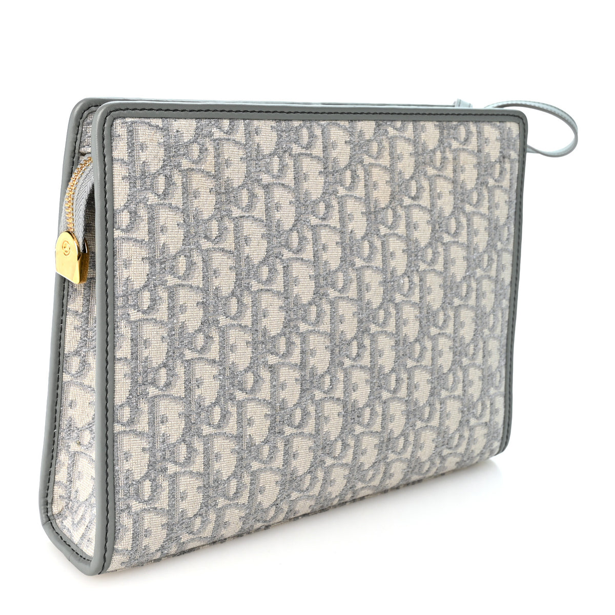 Christian Dior Jacquard Oblique 30 Montaigne Dea Pouch  Gray 3 of 9