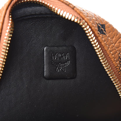 MCM Visetos Small Side Stud Stark Backpack Cognac 7 of 11