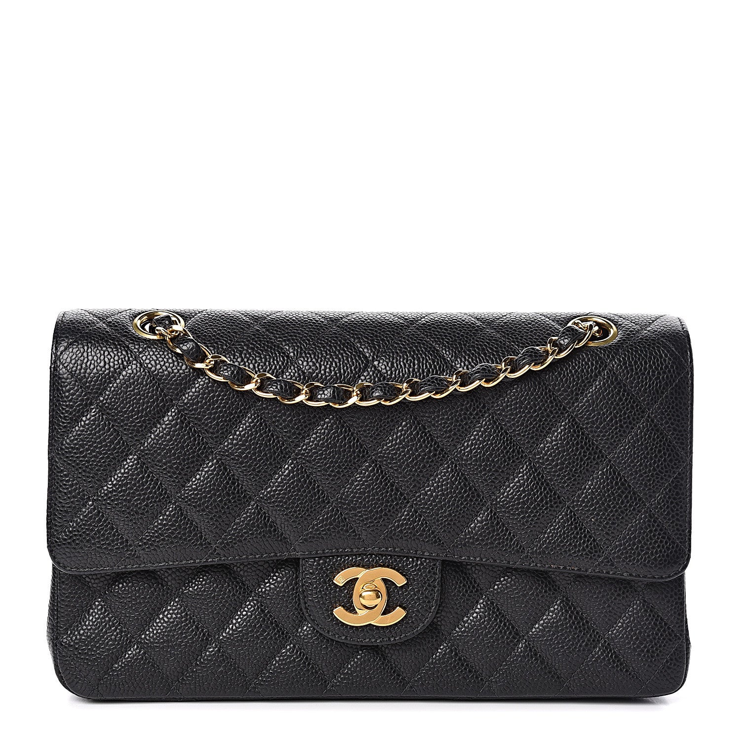 Chanel Caviar Quilted Medium Double Flap Black 1 of 11