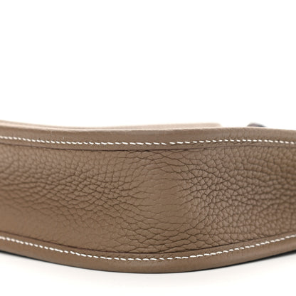 Hermes Taurillon Clemence Amazone Evelyne TPM Etoupe Bleu Indigo 10 of 11