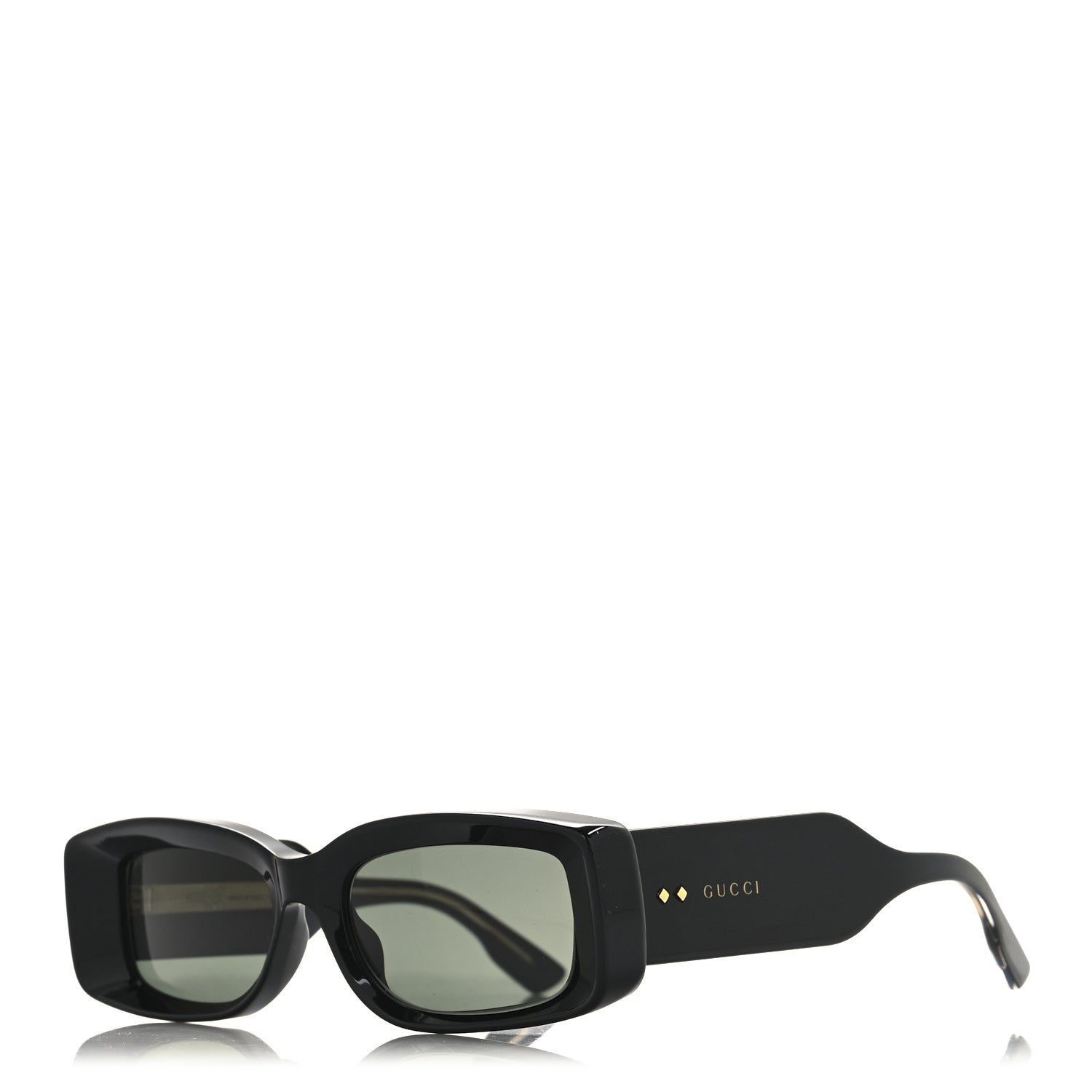 Gucci Acetate Rectangle Frame Sunglasses GG1529S Black 1 of 6