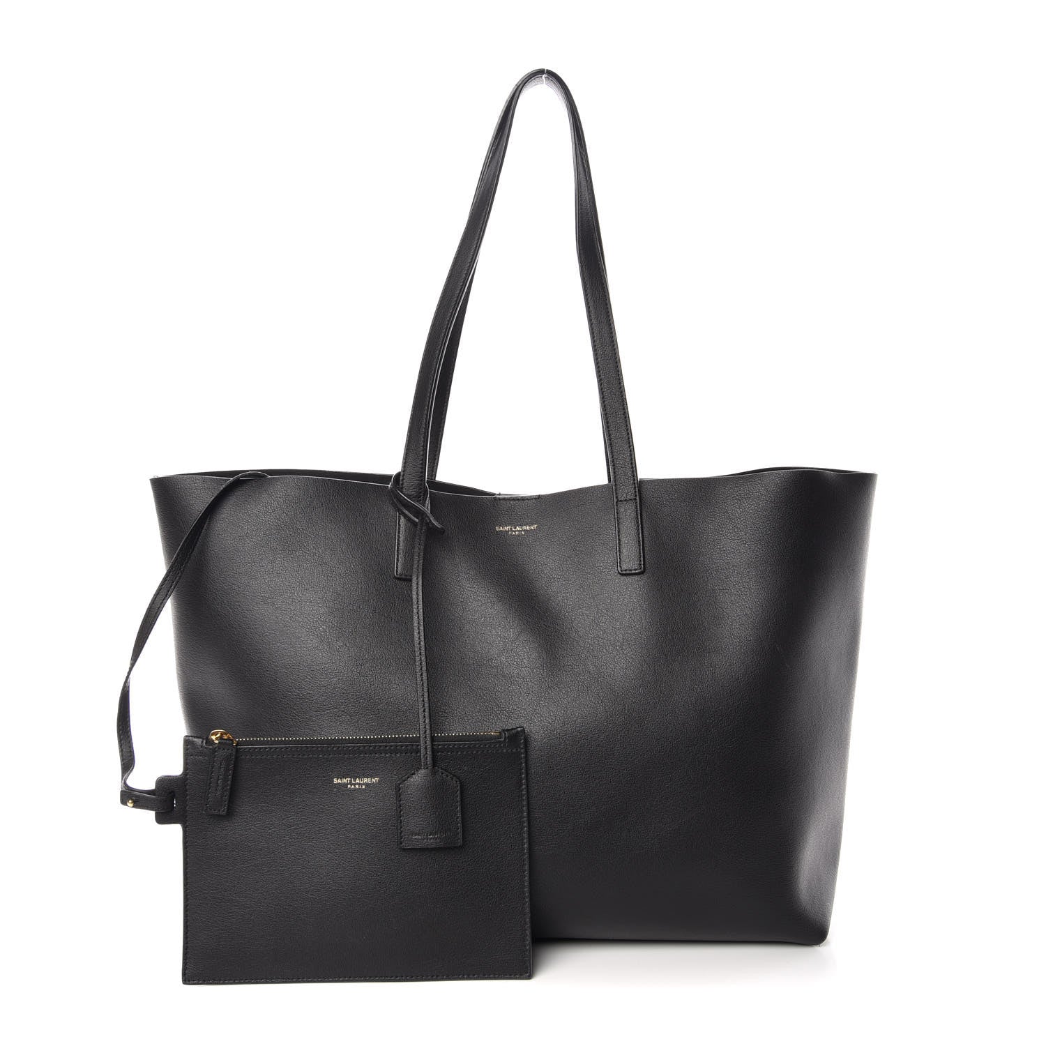 Saint Laurent Calfskin Large Shopping Tote Black 1 of 12