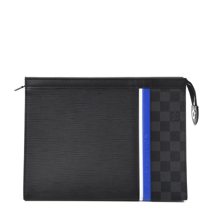 Louis Vuitton Epi Damier Graphite Pochette Voyage MM Black 1 of 7