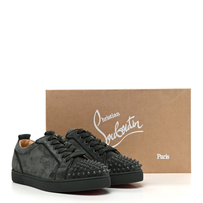 Christian Louboutin Suede Calfskin Mens Louis Junior Spikes Orlato Flat Sneakers 42 Tsar 10 of 10