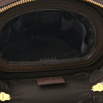 Gucci GG Supreme Monogram Textured Calfskin Web Ophidia Vanity Cosmetic Case Beige Ebony New Acero 10 of 10