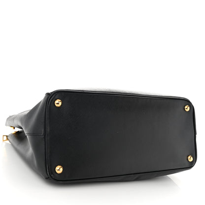 Prada Saffiano Medium Galleria Double Zip Tote Black 4 of 11