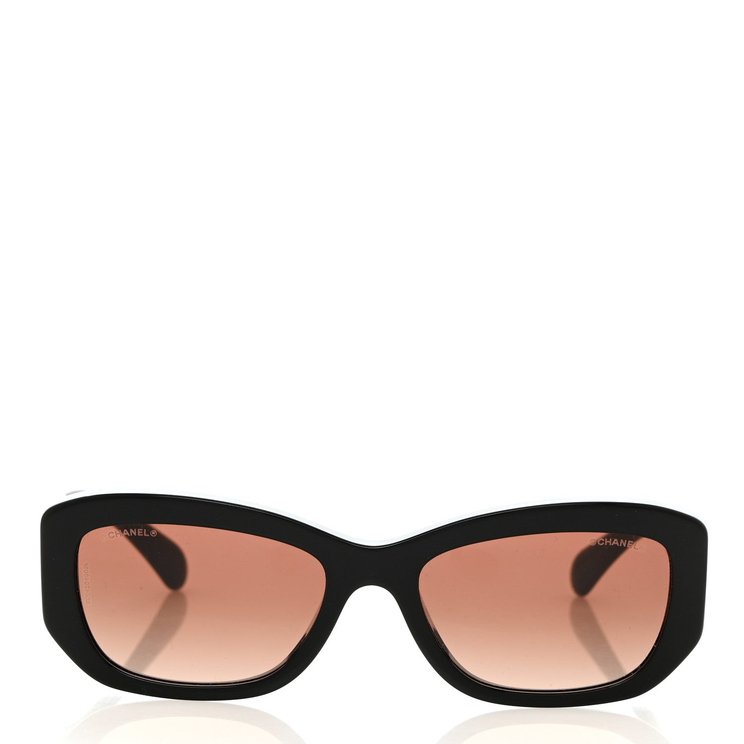 Chanel Acetate Rectangle Sunglasses 5493 Black 2 of 8