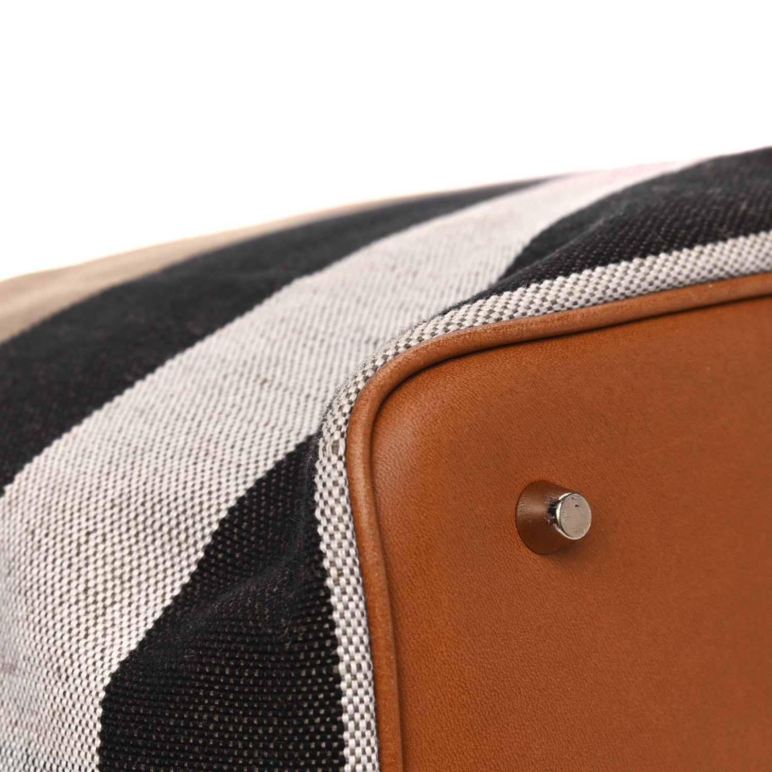 Burberry Canvas Mega Check Medium Ashby Hobo Saddle Brown 5 of 10