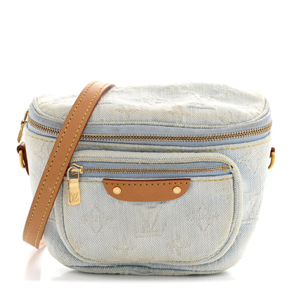 Louis Vuitton Monogram Denim Mini Bumbag Sky Blue 1 of 12