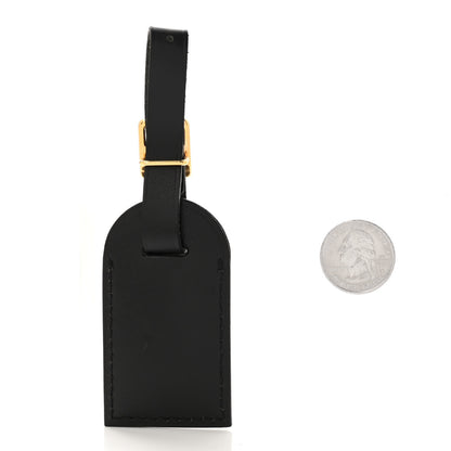 Louis Vuitton Calfskin Luggage Tag Black 2 of 4